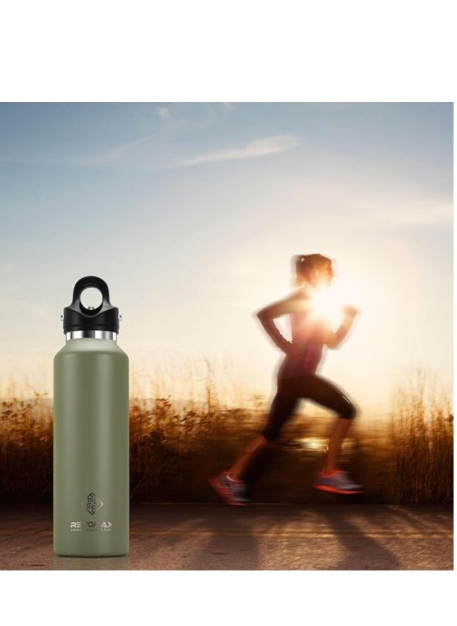 REVOMAX Threadless Vacuum Insulated Water Bottle -Effortless One-Hand Operation,Twist-Free, No-Screw Design 36H Cold,18H Hot Retention with Pressure Release Valve Olive Green-592ML/20oz - pzsku/Z76668702D14921D381F9Z/45/_/1722509839/21e8666a-6326-4259-94c5-e7650f395536