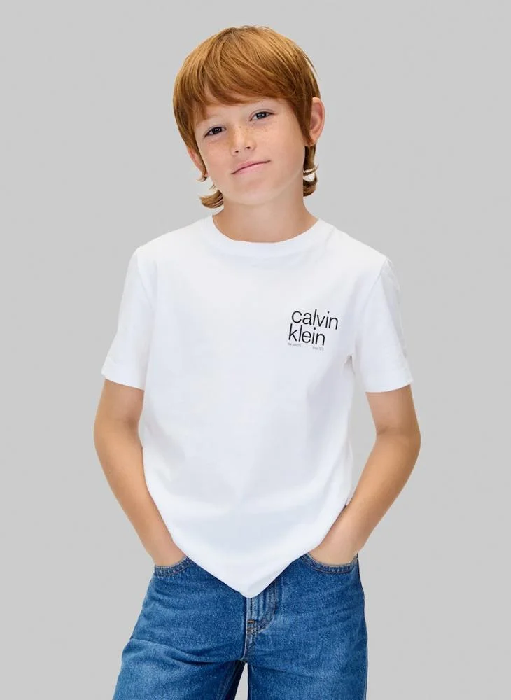 Calvin Klein Jeans Kids Graphic Crew Neck T-Shirt
