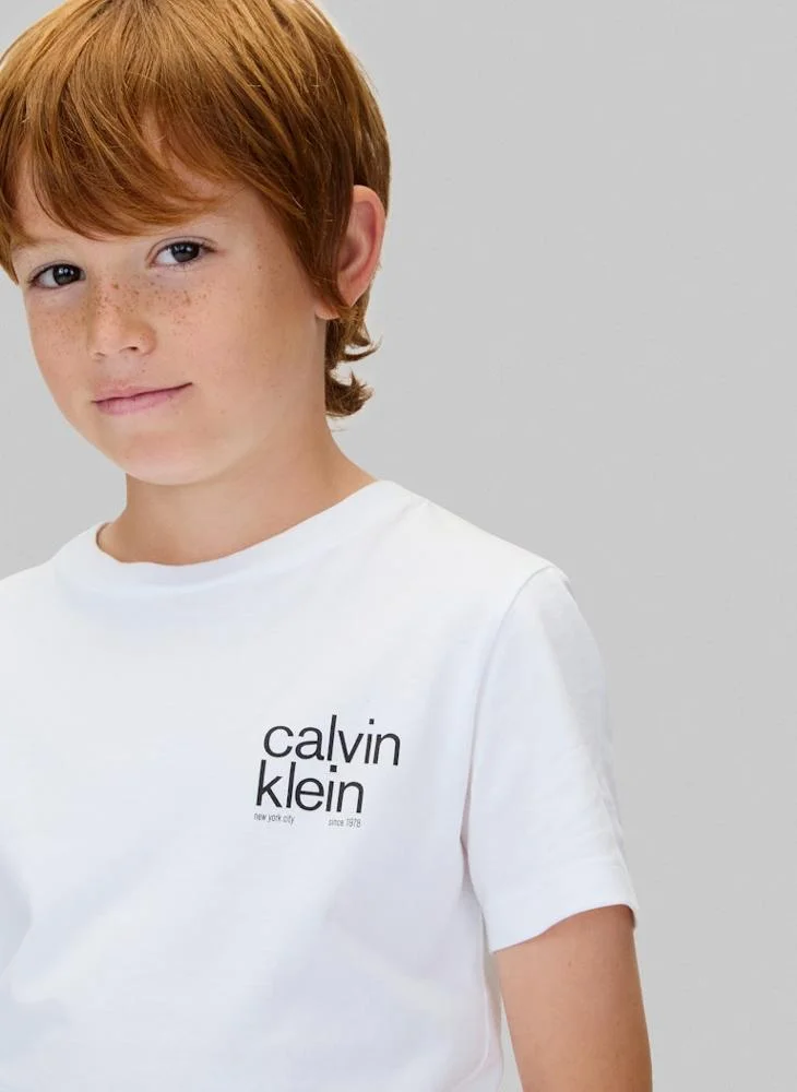 Calvin Klein Jeans  Kids Graphic Crew Neck T-Shirt for Men | Best Price UAE