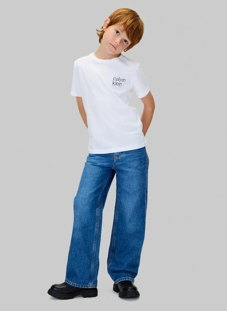 Calvin Klein Jeans  Kids Graphic Crew Neck T-Shirt for Men | Best Price UAE
