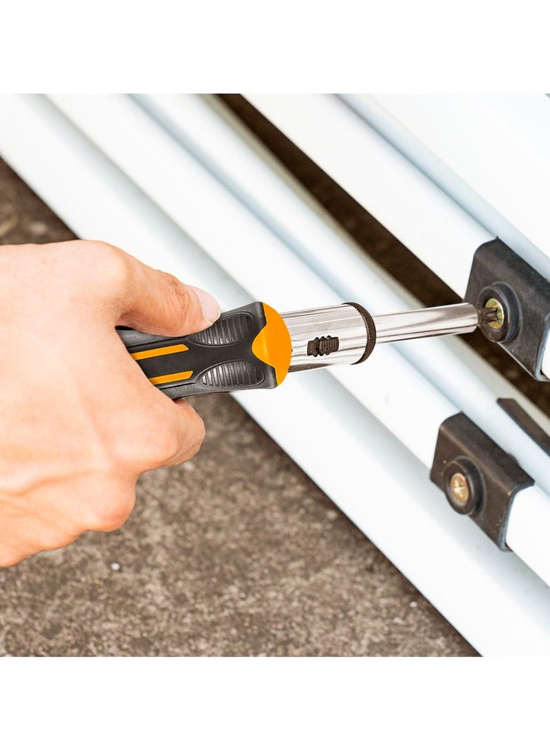 إنجكو طقم مفك براغي احترافي من انجكو 24 قطعة CRV مع لقم مفك CRV - Image 2