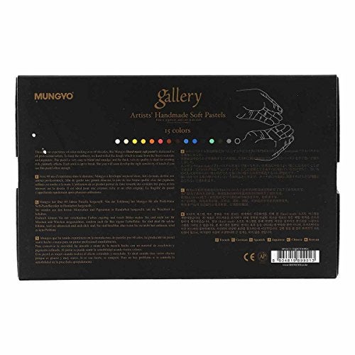 Mungyo MPHM-15 Gallery Artists' Handmade Soft Pastels, Set of 15, Hand-Rolled Pastels in Artist Quality, Soft Consistency - Image 2