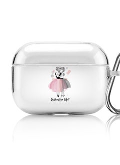Classic Clear printed Case for Apple AirPods Pro 2nd Generation Thin Transparent Cover [Designed for Apple AirPods Pro 2nd Generation] - Sisters for Life!