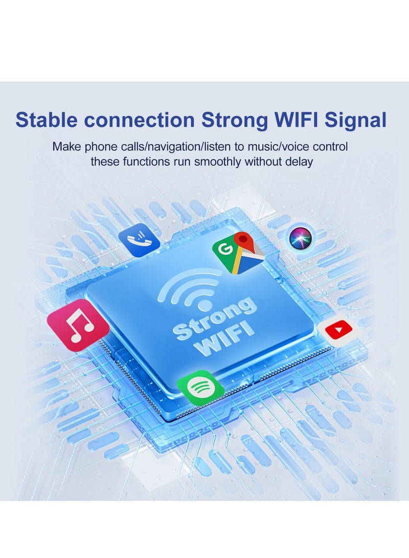 Wireless CarPlay Adapter for iPhone, 2024 Upgrade Apple CarPlay Dongle for Car's Original Wired CarPlay, Convert Factory Wired to Wireless CarPlay, for Cars from iPhone iOS 10+ - Image 4