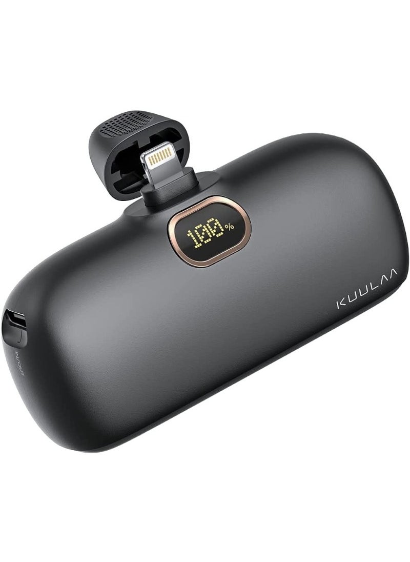 KUULAA - KUULAA 5000mAh Mini Power Bank, 20W PD Quick Charge Portable Charger Battery Pack, LED Digital Display, Compatible with iPhone 14/14 Pro/14 Pro Max/ iPhone 13/13 Pro/13 Pro Max12/12 Pro/12 Pro Max/11 - Image 1