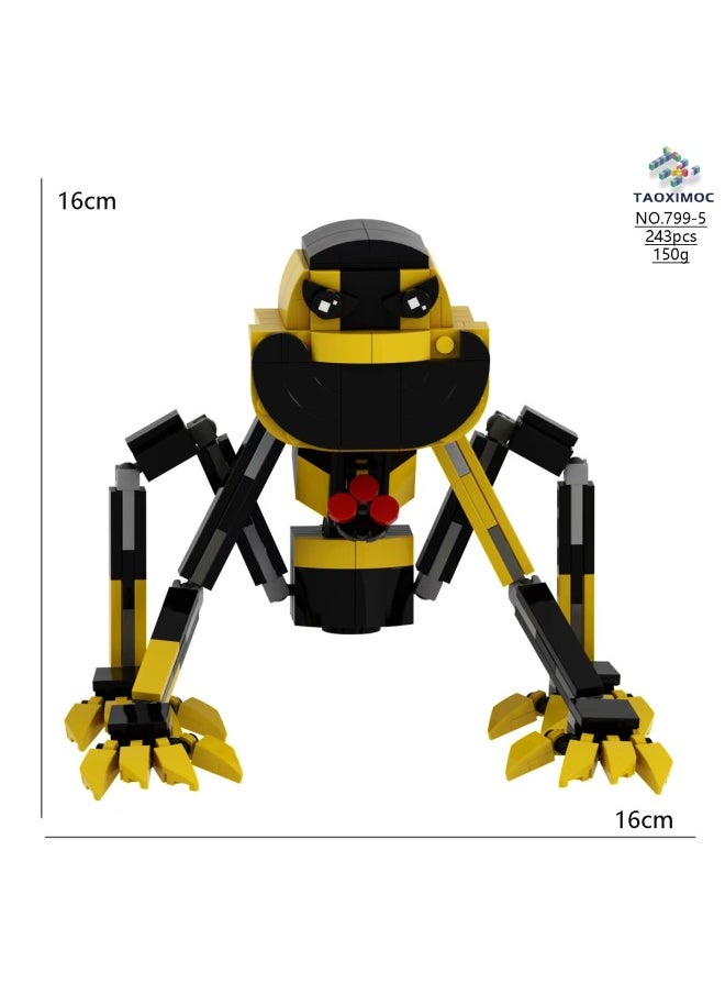 null - Poppy Playtime Chapter 4 Building Blocks Toy Time Game Plastic Building Blocks Small Particle ABS Material For Youth-Color:799-3 Crow Bobo - Image 1