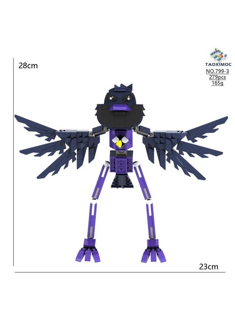 Poppy Playtime Chapter 4 Building Blocks Toy Time Game Plastic Building Blocks Small Particle ABS Material For Youth-Color:799-3 Crow Bobo