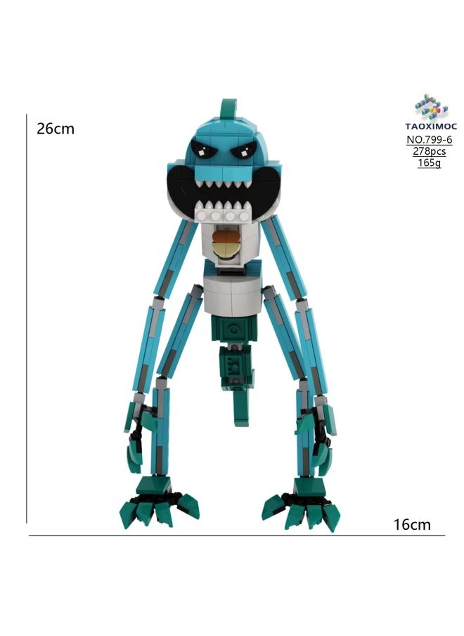 null - Poppy Playtime Chapter 4 Building Blocks Toy Time Game Plastic Building Blocks Small Particle ABS Material For Youth-Color:799-3 Crow Bobo - Image 1