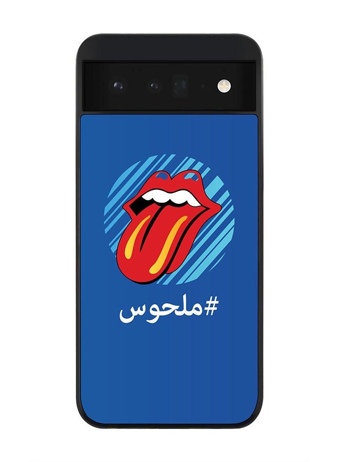 Stylizedd Rugged Black edge case for Google Pixel 6 5G Slim fit Soft Case Flexible Rubber Edges Anti Drop TPU Gel Thin Cover - Malhoos/Crazy - Image 1