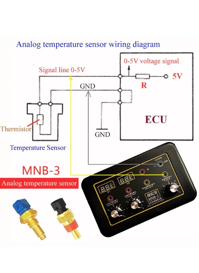 Generic - Mnb-3 Signal Generator Voltmeter Car Ecu Tester Auto Sensor Oil Pressure Analog Box Signal Simulator Repair Tool Automotive Sensor Tester Circuit Board Modules - Image 1