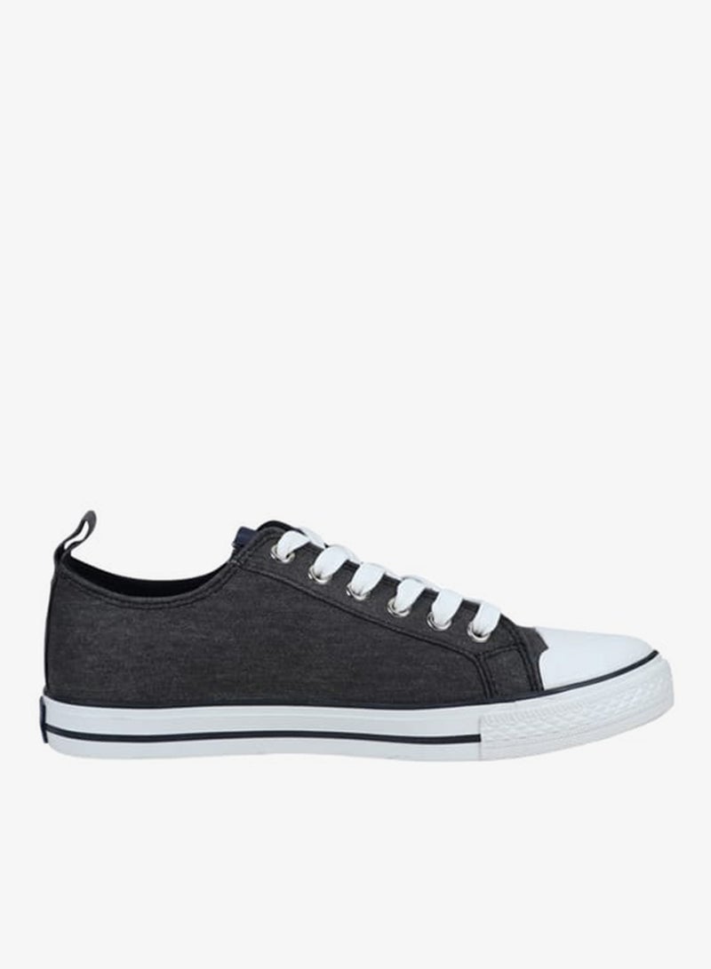 GAP Men's Logo Detail Lace-Up Sneakers with Pull Tabs - HOUSTON II - Image 1