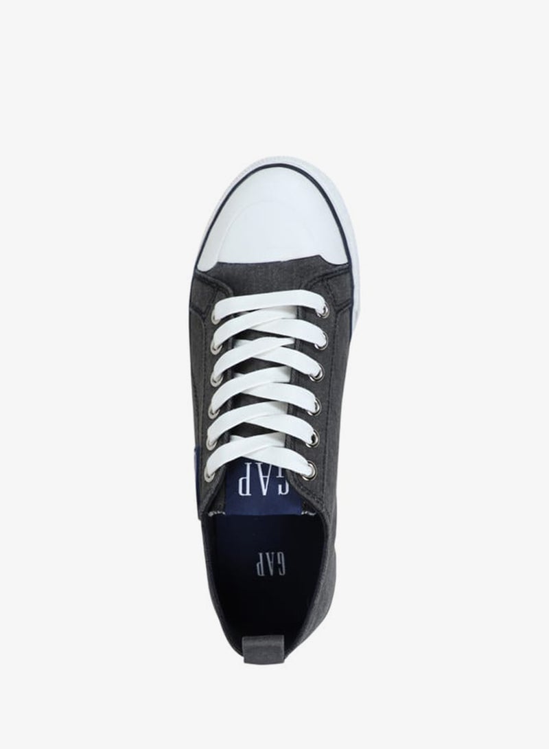 GAP Men's Logo Detail Lace-Up Sneakers with Pull Tabs - HOUSTON II - Image 4