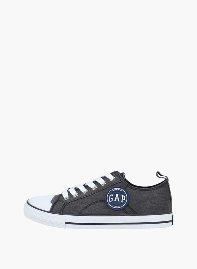 Men's Logo Detail Lace-Up Sneakers with Pull Tabs - HOUSTON II