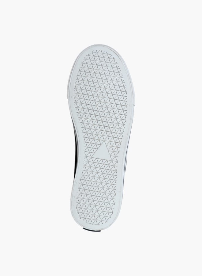 Men's Logo Detail Lace-Up Sneakers with Pull Tabs - HOUSTON II