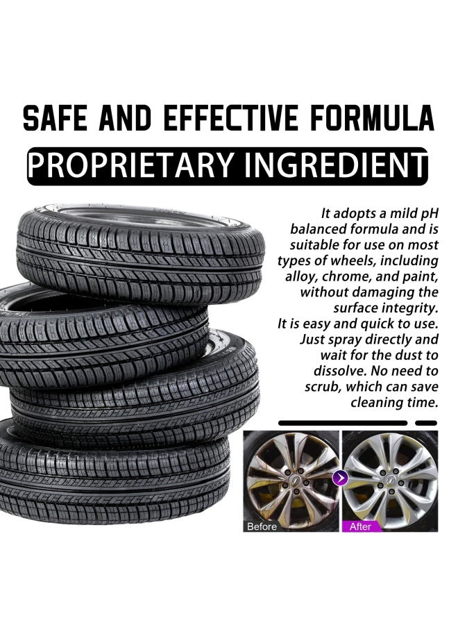 Yes Cleaner, Wheel Hub Rim Yellowing, Eliminating Wheel Noise, Cleaning Stains, Rust Remover - Image 3