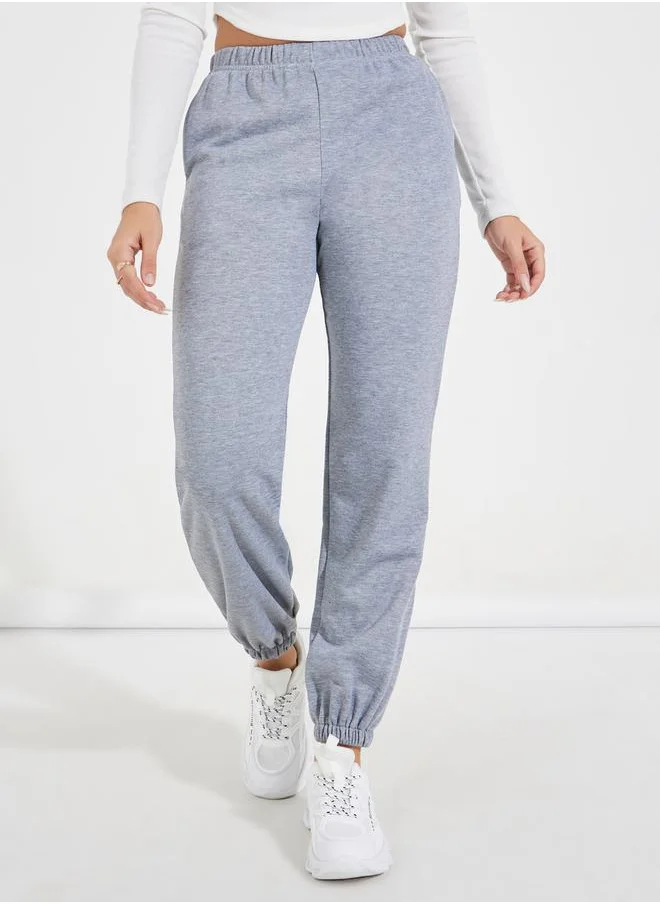 Styli Elasticated Waist Cuffed Joggers