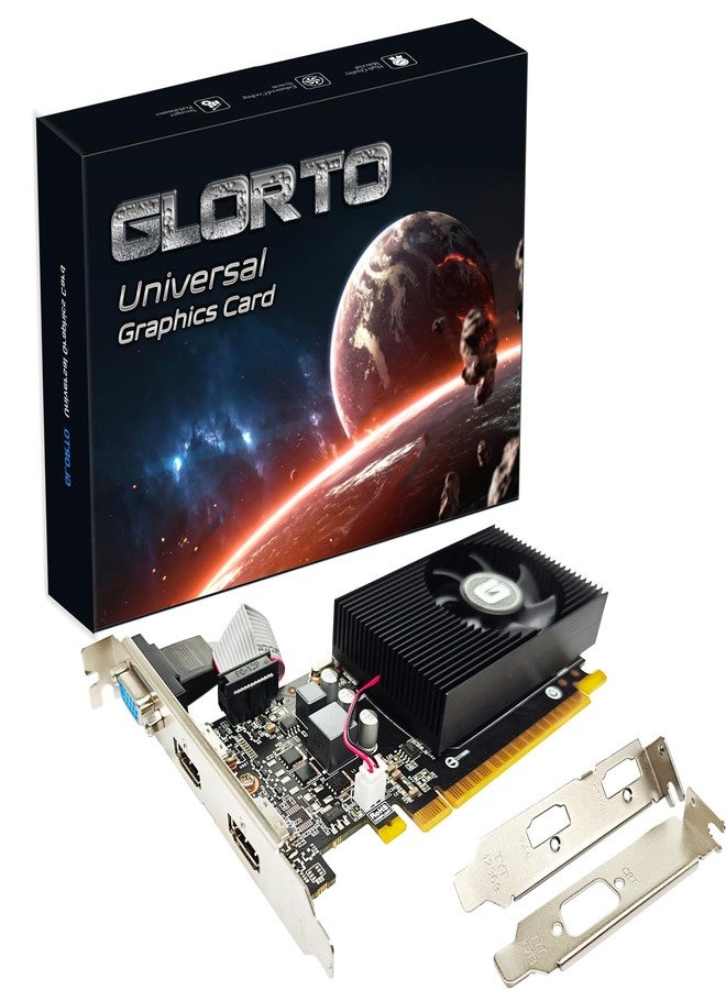 Glorto GeForce GT 730 2G Low Profile Graphics Card, 2X HDMI, VGA, DDR3, PCI Express 1.0 x16, Entry Level GPU for PC, SFF and HTPC - Image 1