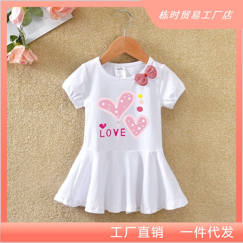 Children'S Clothing Female Baby Summer Dress 2 Korean Version New Style Little Girl Skirt Princess Skirt 3-Year-Old Dress - Image 3