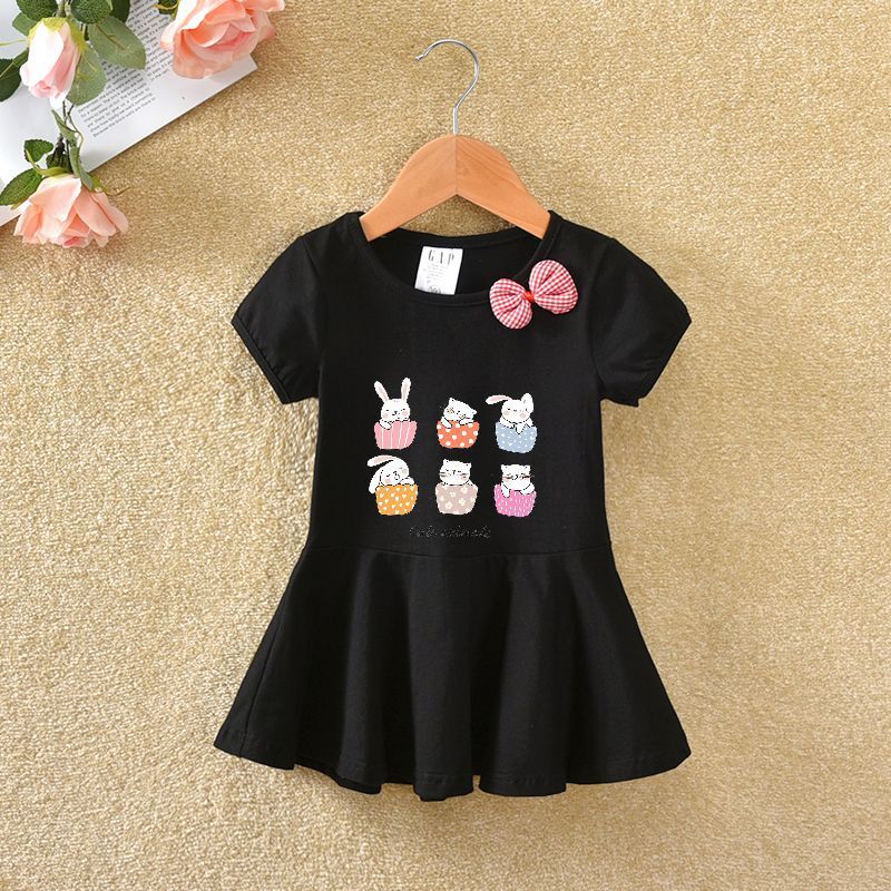Children'S Clothing Female Baby Summer Dress 2 Korean Version New Style Little Girl Skirt Princess Skirt 3-Year-Old Dress - Image 1