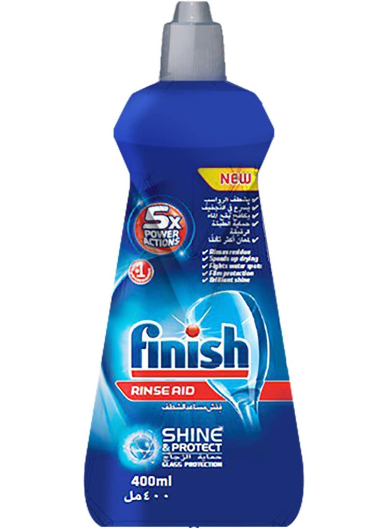 فنيش فينيش مساعد شطف للمنظفات 400 مل لتجفيف أسرع ولمعان خالٍ من البقع - Image 1