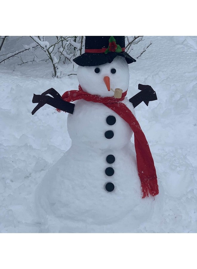 Orgrimmar Snowman Decorating Kit Snowman Making Kits Tools Winter Outdoor Toys Decoration (Jumbo) - Image 4