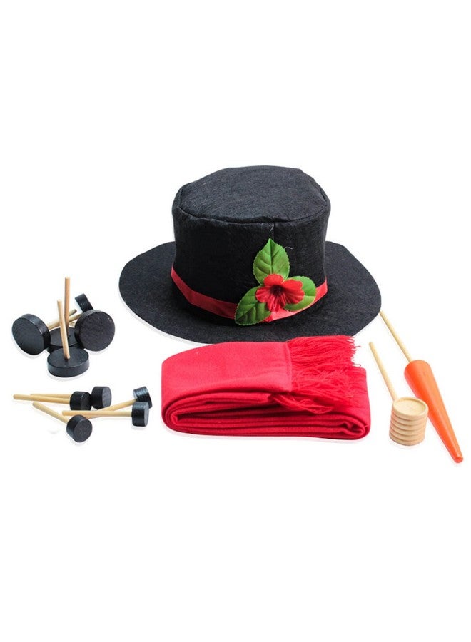 Orgrimmar Snowman Decorating Kit Snowman Making Kits Tools Winter Outdoor Toys Decoration (Jumbo) - Image 3