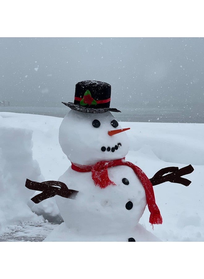 Orgrimmar Snowman Decorating Kit Snowman Making Kits Tools Winter Outdoor Toys Decoration (Jumbo) - Image 5