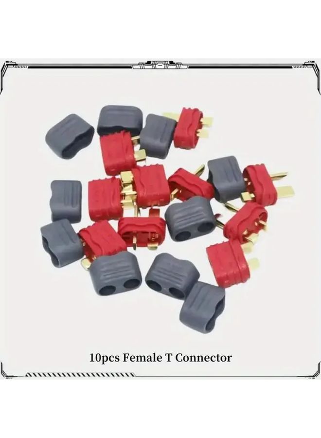 10PCS Male Female Deans T Plug Connector With Cover For RC Battery Aircraft Toys - Image 1