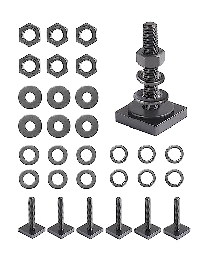 moroinriz T Slot Bolts for Roof Rack Cross Bars, Platform, Cargo Basket, Stainless Square T Track Bolt Adapter to Secure Bike/Ski/Kayak Rack, Solar Panel, Awning, 4mm Thick - Image 1