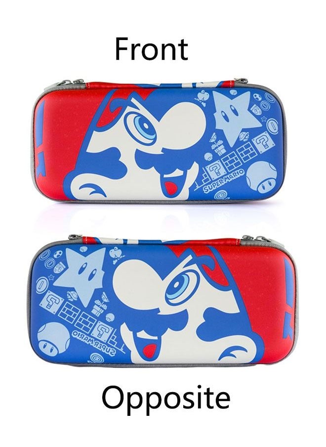 Ant - Super Mario Pattern Zippered Storage Bag for Nintendo Switch, Protective Portable Switch Carry Case with 10 Game Card Slots,  Portable Travel Carry Cover for Switch - Image 1