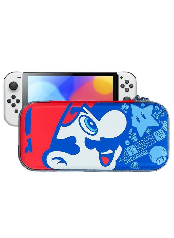 Ant - Super Mario Pattern Zippered Storage Bag for Nintendo Switch, Protective Portable Switch Carry Case with 10 Game Card Slots,  Portable Travel Carry Cover for Switch - Image 1