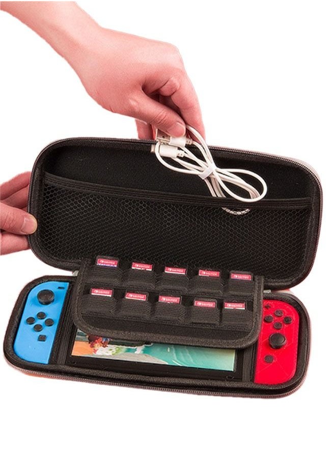 Ant - Super Mario Pattern Zippered Storage Bag for Nintendo Switch, Protective Portable Switch Carry Case with 10 Game Card Slots,  Portable Travel Carry Cover for Switch - Image 1