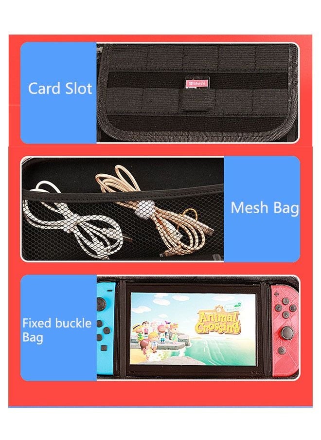 Ant - Super Mario Pattern Zippered Storage Bag for Nintendo Switch, Protective Portable Switch Carry Case with 10 Game Card Slots,  Portable Travel Carry Cover for Switch - Image 1