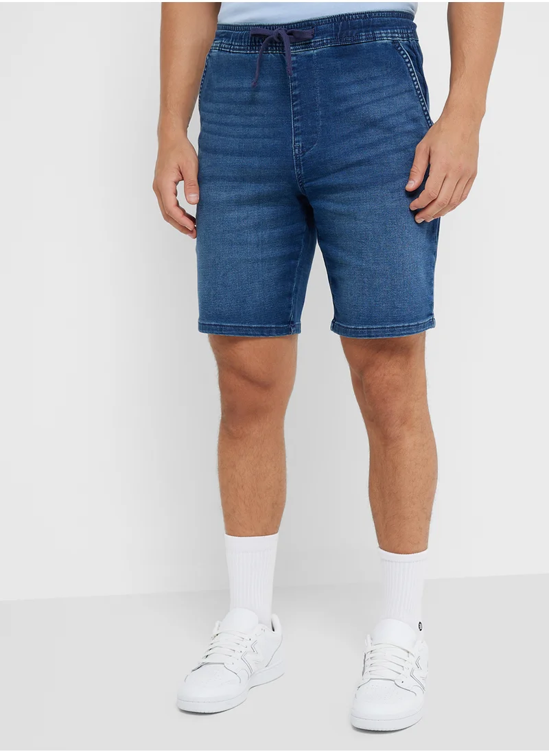 ريبلز مع نمشي MEN'S DENIM SHORT