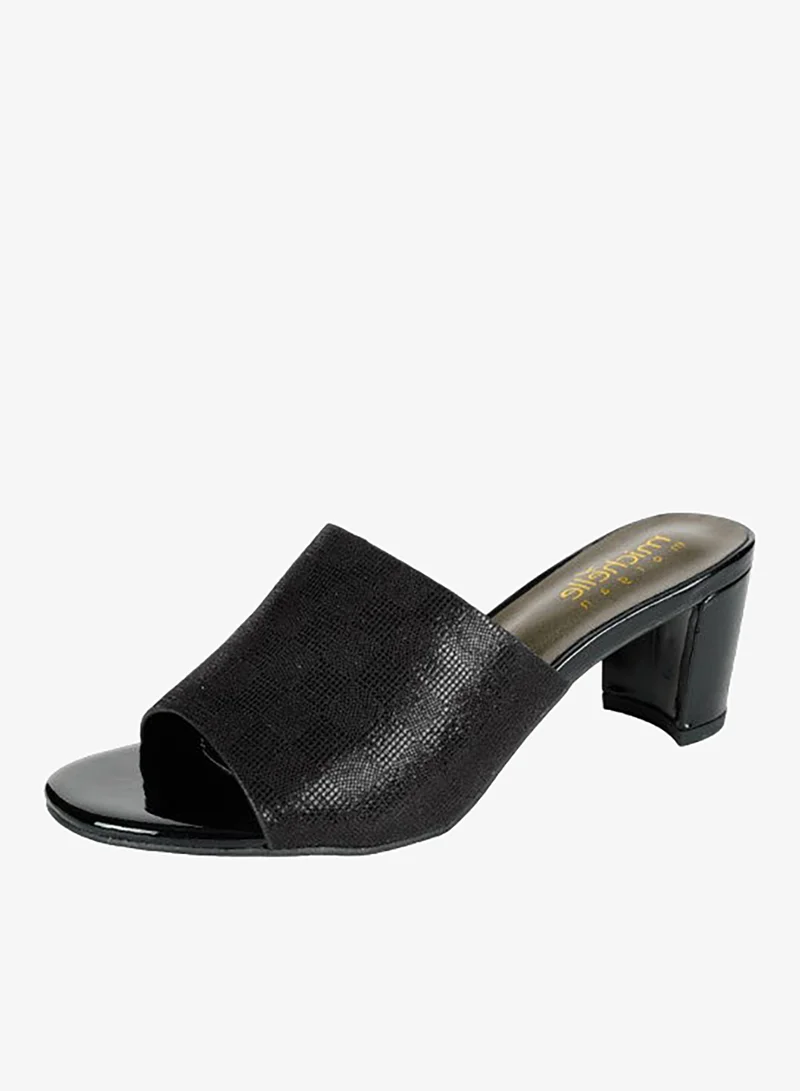Michelle Morgan Black 092-2668 Michelle Morgan Ladies Block Heel 914RJ191 Black for Women | Best Price UAE