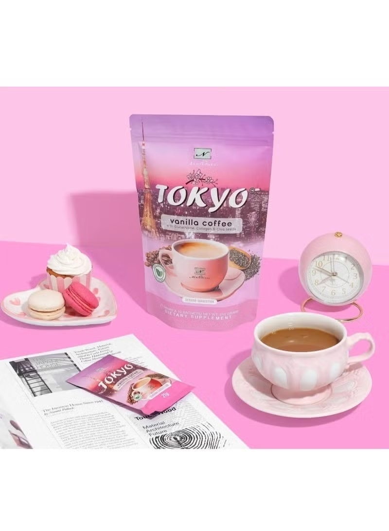 NAMIROSEUS Tokyo vanilla coffee with glutathione, collagen and chia seeds - Image 2