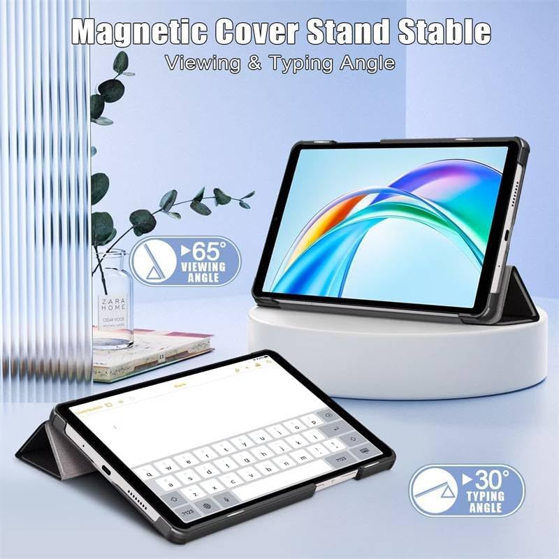 Vurtboly Case Compatible with Honor Pad X7 8.7inch 2025 Cover, Trifold Stand with Auto Sleep/Wake Function, Slim Flip Case Protective Cover Compatible with Honor Pad X7 8.7inch 2025 (Black) - Image 2