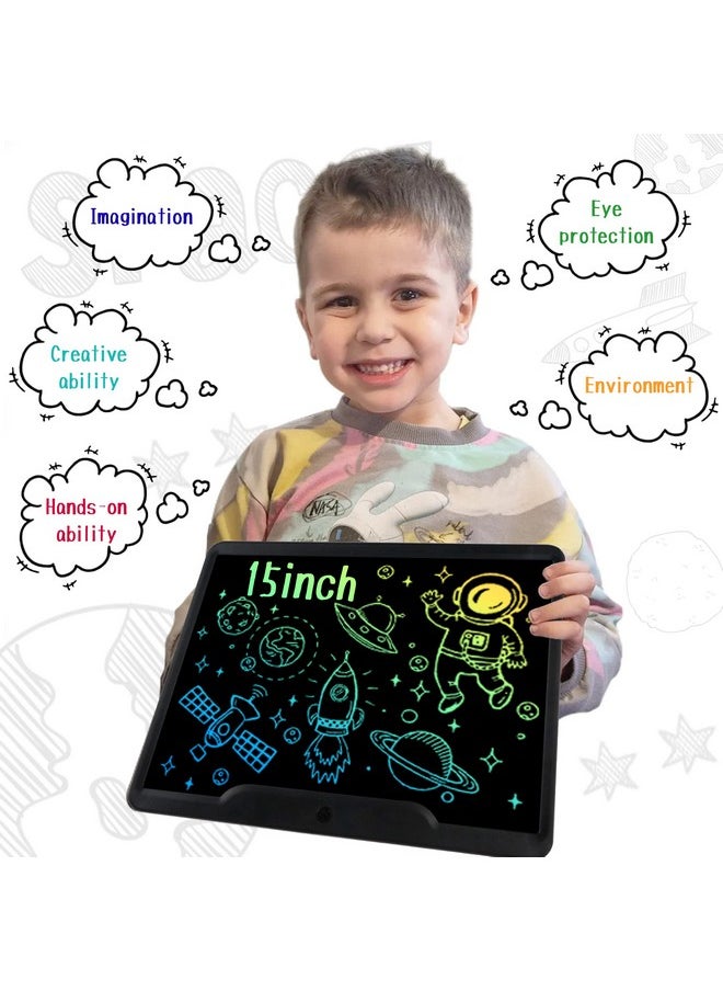 Richgv - Lcd Writing Tablet 15 Inch Electronic Graphics Tablets Doodle Pads Digital Ewriter, Portable Drawing Board For Kids And Adults At Home, School Office Business Handwriting Pad - Image 1