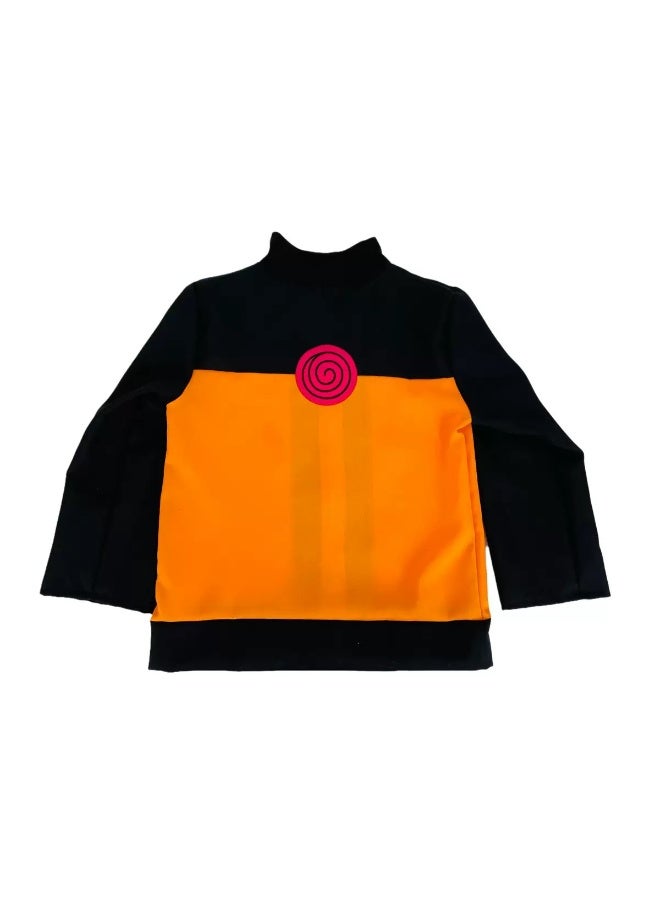 Naruto Uzumaki Kids Cosplay Costume Set (Jacket + Pants + Headband) – Anime-Accurate Design, Three Sizes Available Size:S(105-115CM) - Image 5