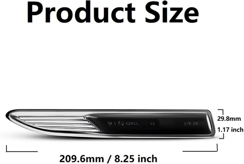 DEMULAX Dynamic Amber Side Marker Turn Signal Lights - Image 2