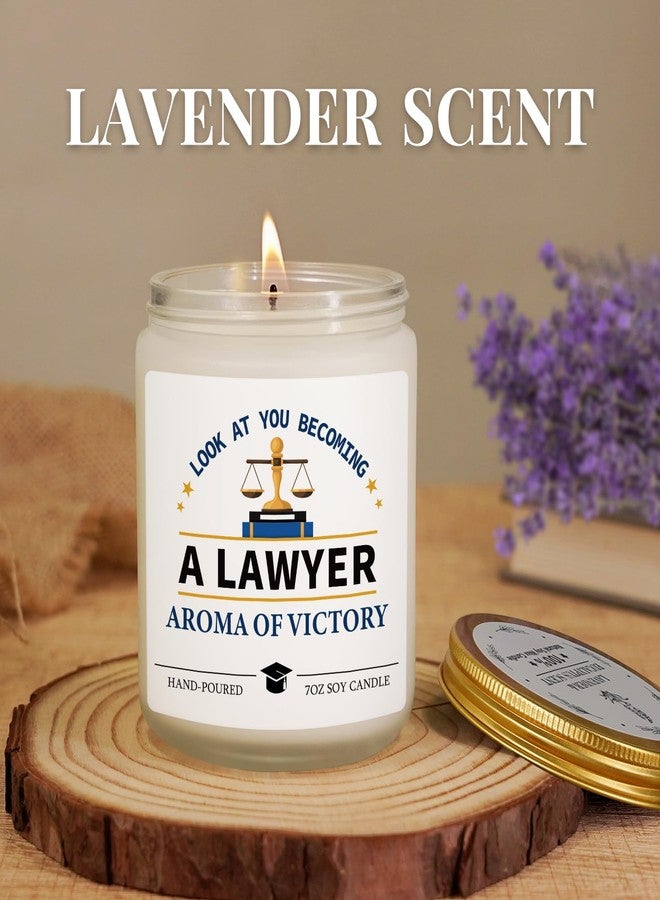Hudiegify Law School Graduation Gifts, Bar Exam Gift for Future Lawyer, Law Student, Attorney, Graduation Decorations, Lawyers Gifts for Women Men, Look At You Becoming A Lawyer Candle, Laws Office Decor - Image 3