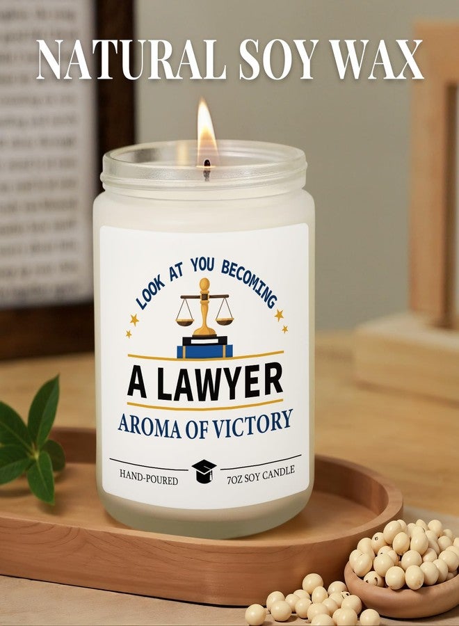 Hudiegify Law School Graduation Gifts, Bar Exam Gift for Future Lawyer, Law Student, Attorney, Graduation Decorations, Lawyers Gifts for Women Men, Look At You Becoming A Lawyer Candle, Laws Office Decor - Image 4