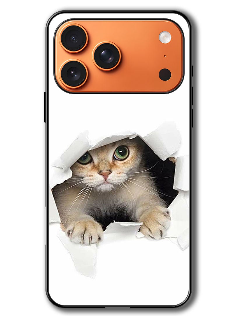 Theodor Case Compatible with Apple iPhone 17 Pro Max 6.9 Inch Protection Shockproof Bumper Cover Baby Cat - Image 1