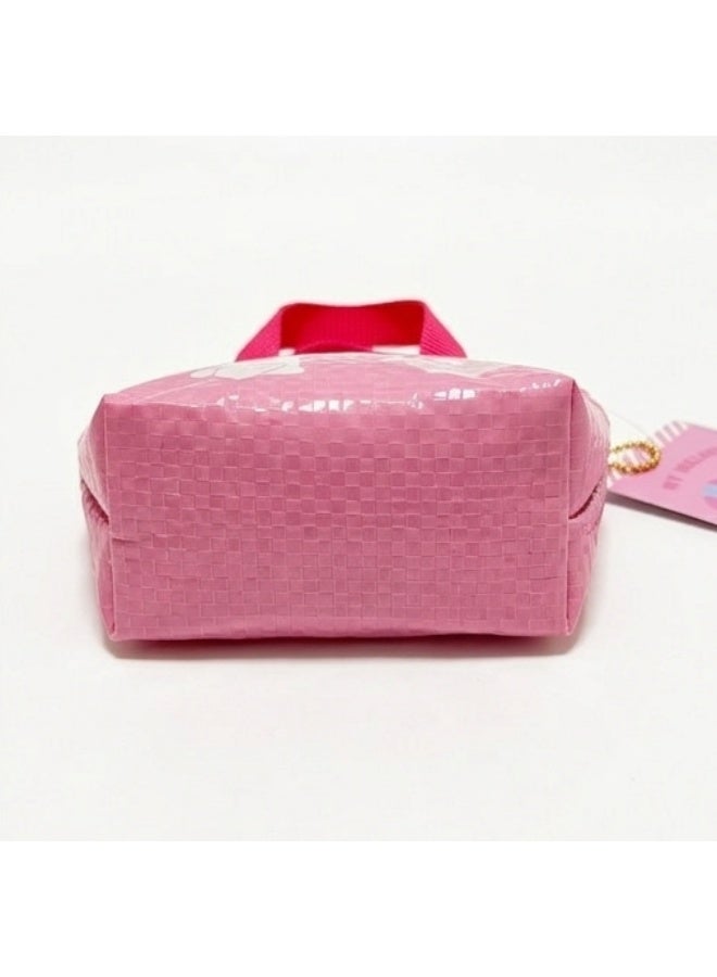 Daiso Sanrio My Melody Micro Mini Bag Charm - Cute Kawaii Tote Keychain Coin Purse - Image 3