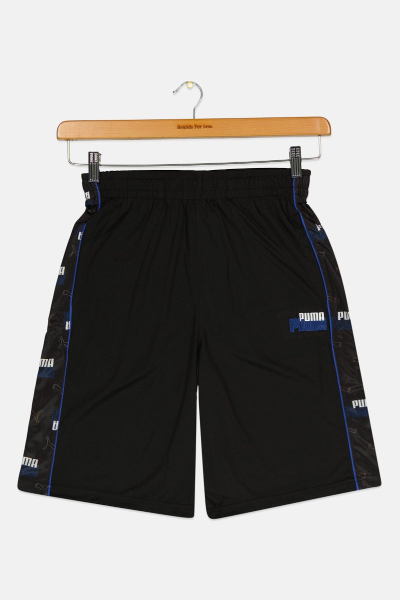 PUMA Kids Boy Sportswear Fit Outdoor Shorts, Black  - Image 1