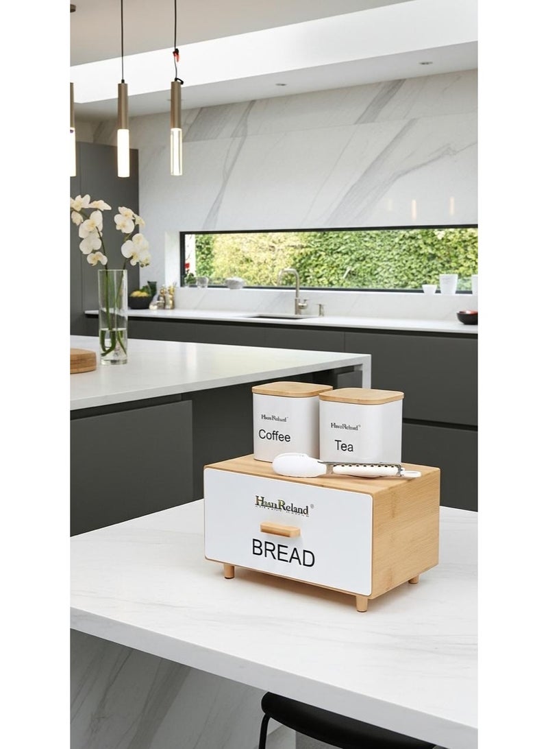 HausRoland Aisha bread box with storage jars - Image 5