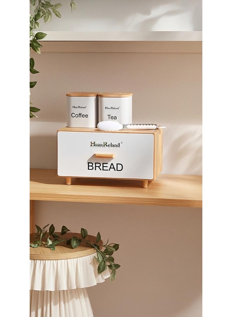 HausRoland Aisha bread box with storage jars - Image 1