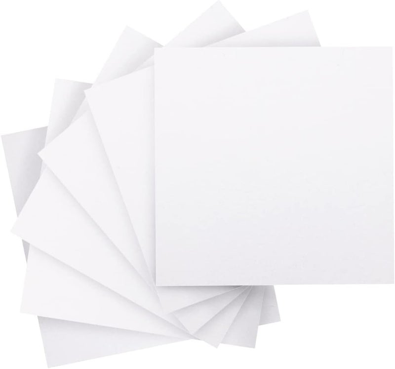 Curious Button White Felt Sheets, 42pcs 4"x4" (10 cm x 10 cm), Pre-Cut for Crafts, Fabric for Sewing, Patchwork Squares - Image 1