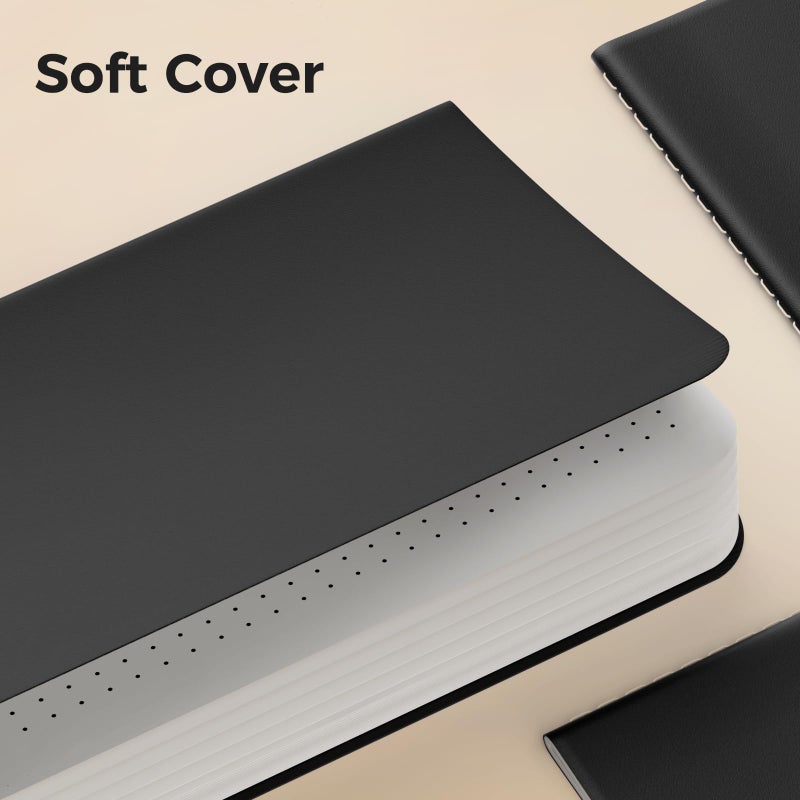 XYark Dot Grid Pocket Notebooks, 20 Pack Mini Notebook Bulk, 3.5x5.5 inch, A6 Size Thick 80GSM Dotted Paper, Black Cover Small Journal for Men, Women, Work, Journaling & Business Notes - Image 5