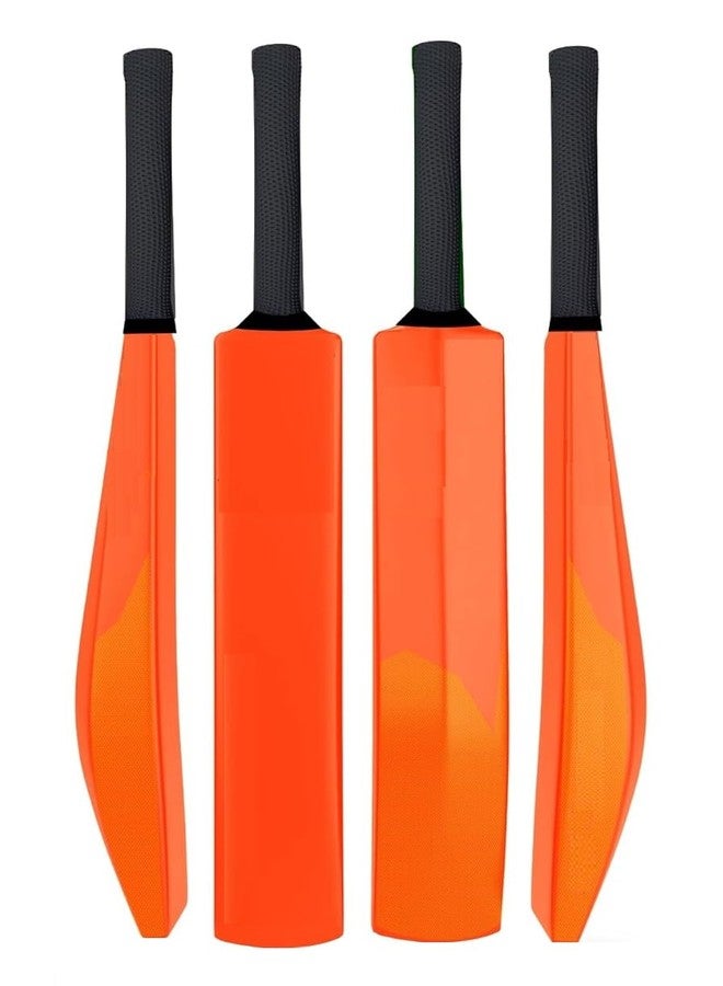 AQTIV8x Plastic Bat, Hard Plastic Cricket Bat, Tennis Cricket Bat, Turf Tennis Bat Lightweight (Size 6, Orange) - Image 2